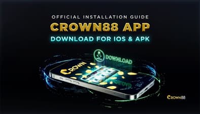 CROWN88 App Download interface on mobile